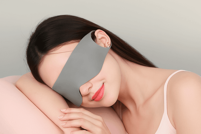 アイマスク 耳かけ式アイマスク繰り返し使える疲れ目ケア用品